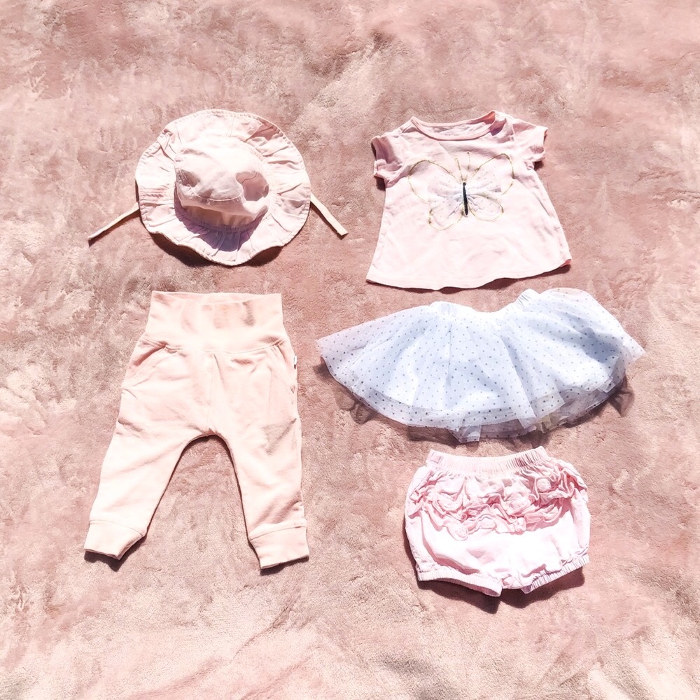 🌸Pretty in Pink 5 Piece Baby Girl Lot 3-6 mo